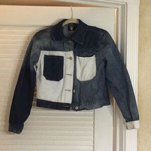 Multi Jean pattern jacket